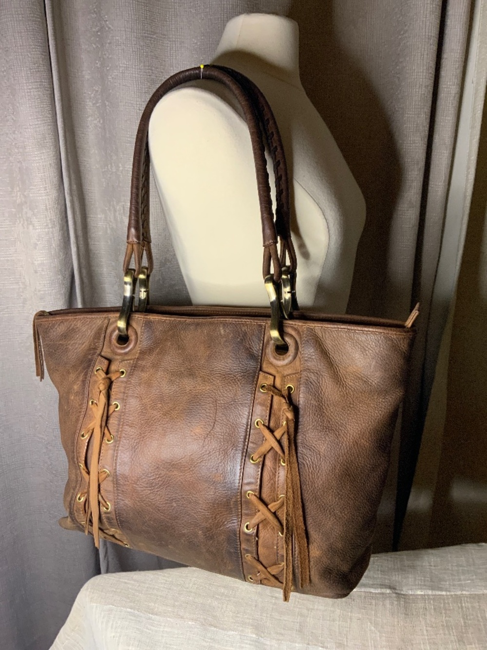 Via Spiga Leather Satchel